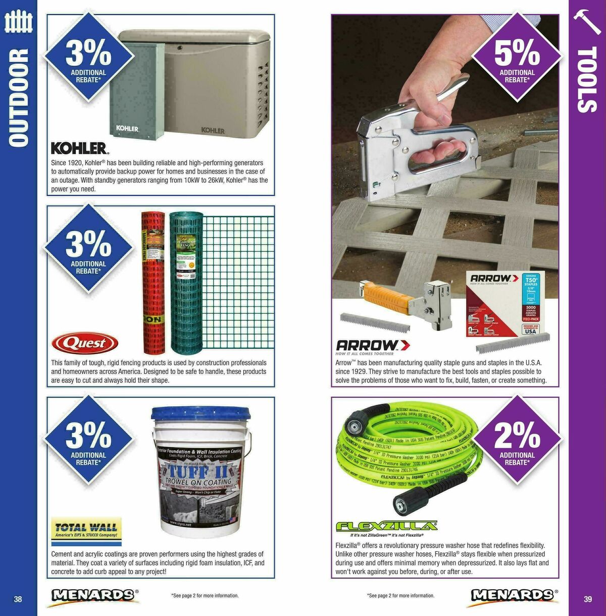 Menards Big Card Rebate Brochure Weekly Ad from January 1