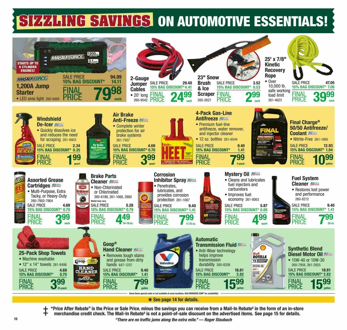 Menards Big Buys, Big Savings Sale Weekly Ad from January 11