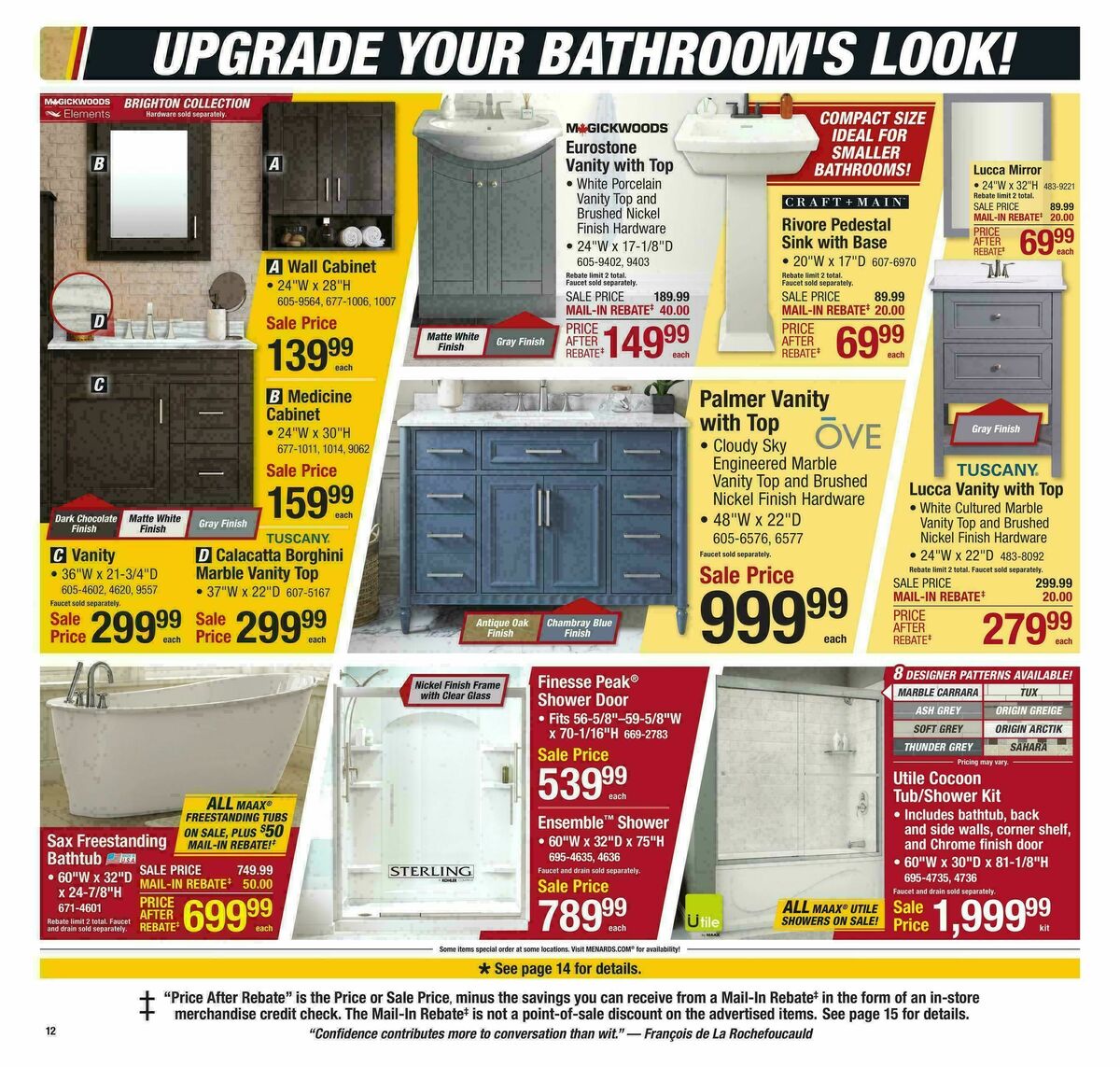 Menards Big Buys, Big Savings Sale Weekly Ad from January 11