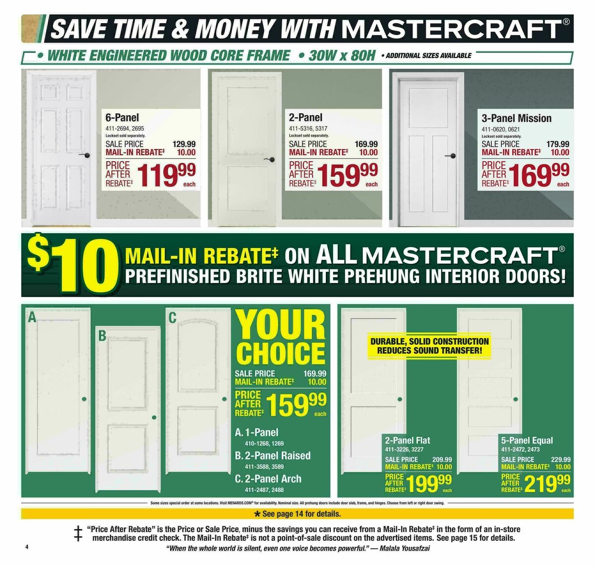 Menards Big Buys, Big Savings Sale Weekly Ad from January 11