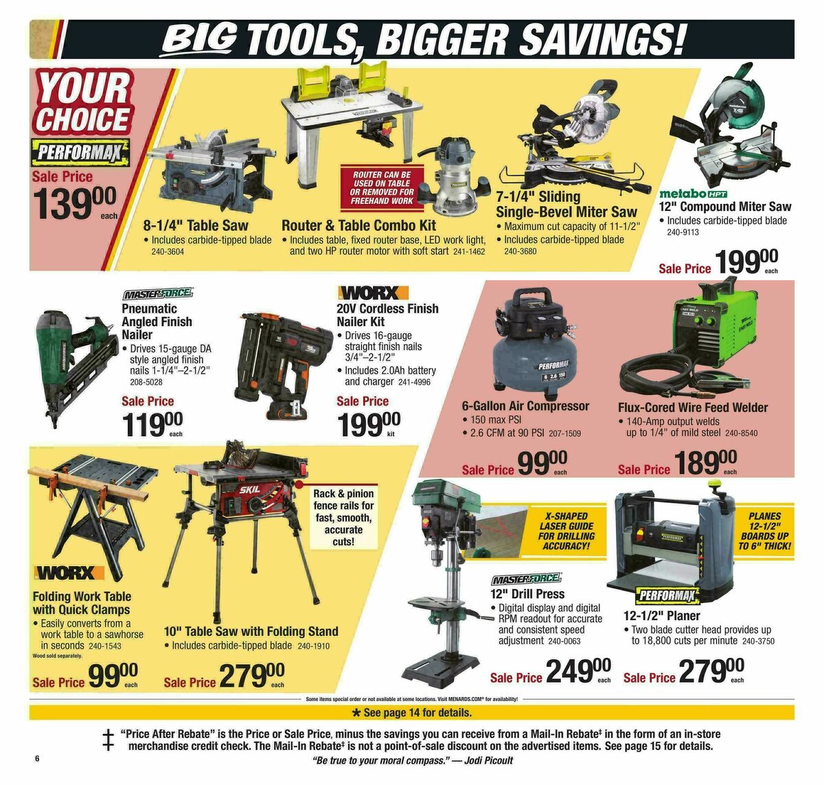 Menards Big Buys, Big Savings Sale Weekly Ad from January 11
