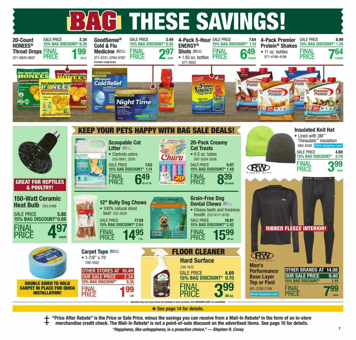 Menards Big Buys, Big Savings Sale Weekly Ad from January 11