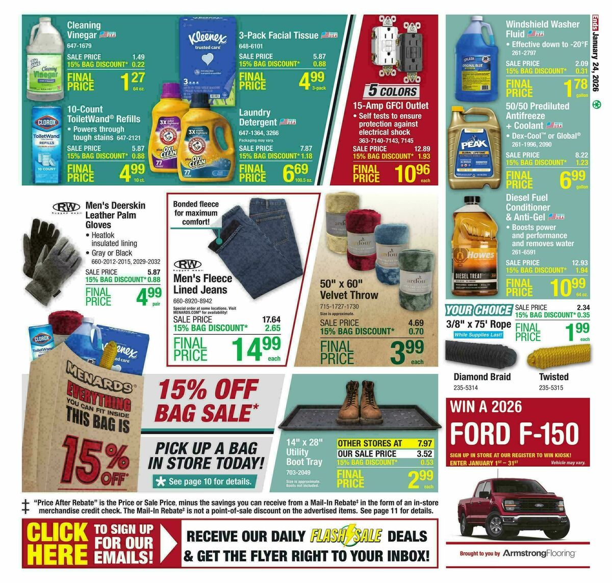 Menards Big Buys, Big Savings Sale Weekly Ad from January 14