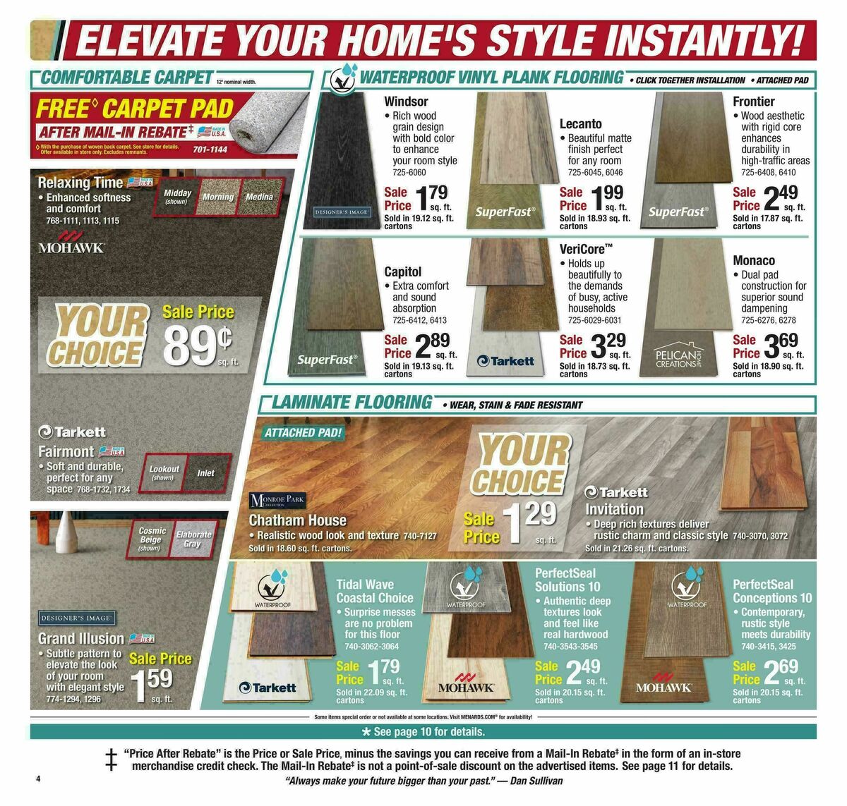 Menards Big Buys, Big Savings Sale Weekly Ad from January 14