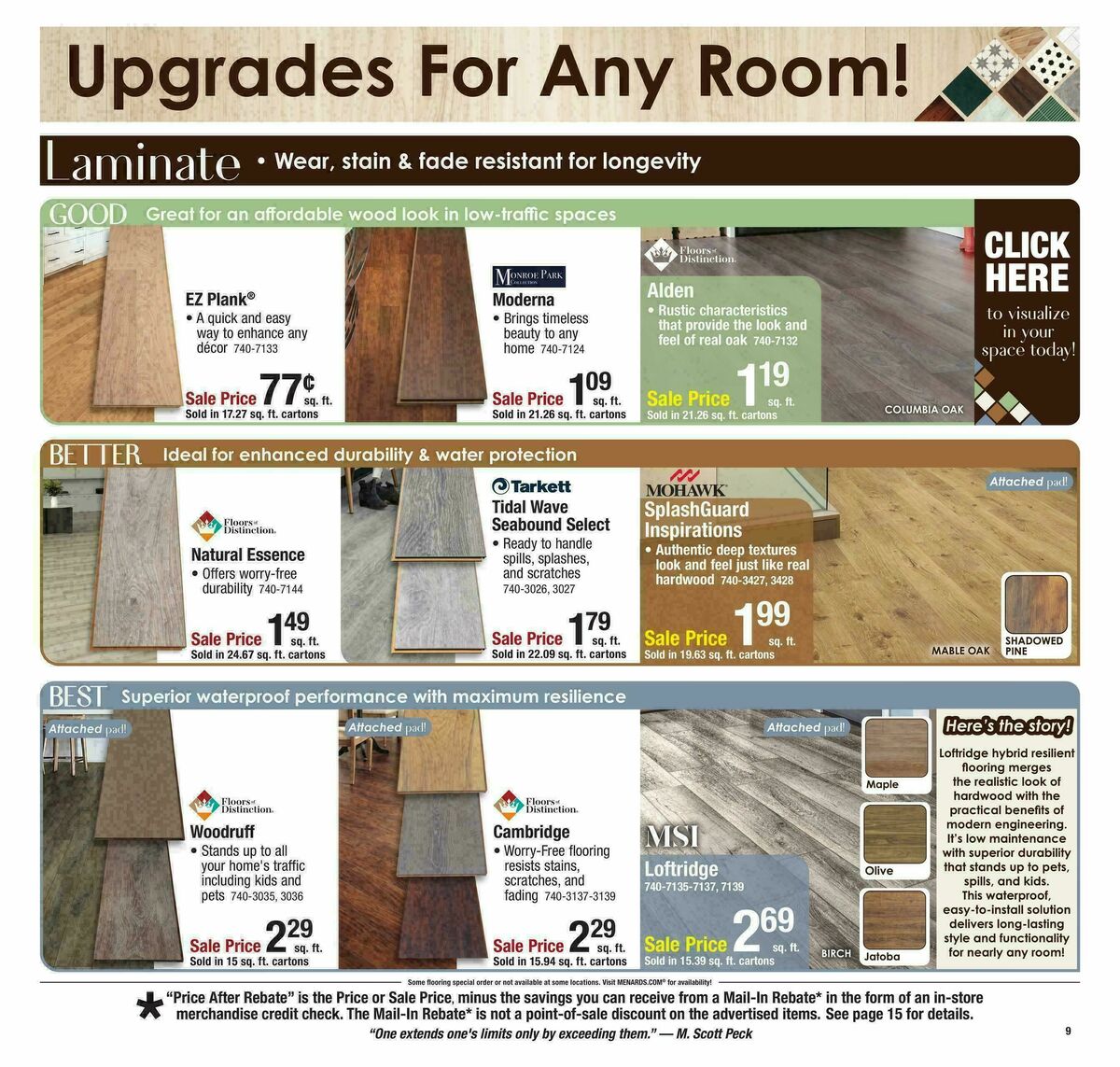 Menards Project Days Sale Weekly Ad from January 25