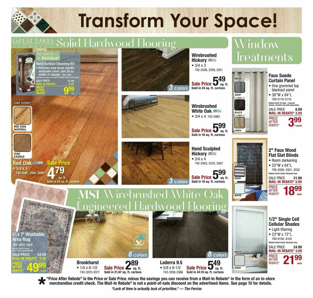 Menards Project Days Sale Weekly Ad from January 25