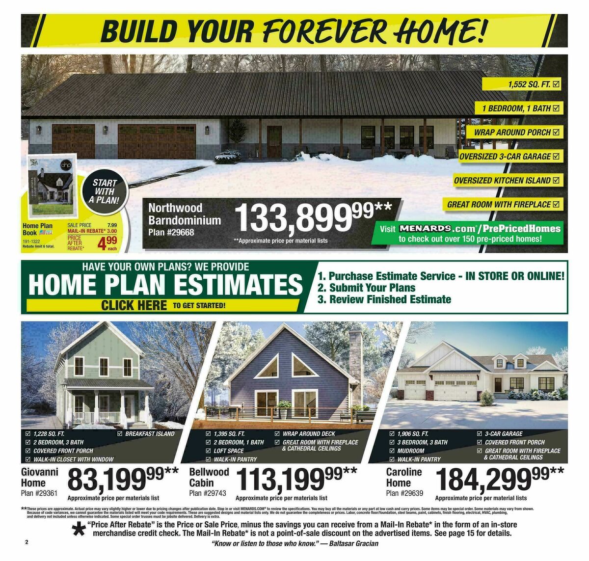 Menards Project Days Sale Weekly Ad from January 25