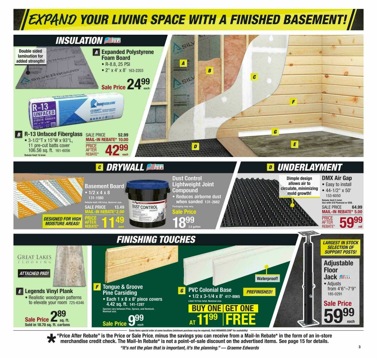 Menards Project Days Sale Weekly Ad from January 25