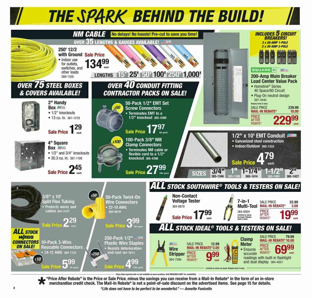 Menards Project Days Sale Weekly Ad from January 25