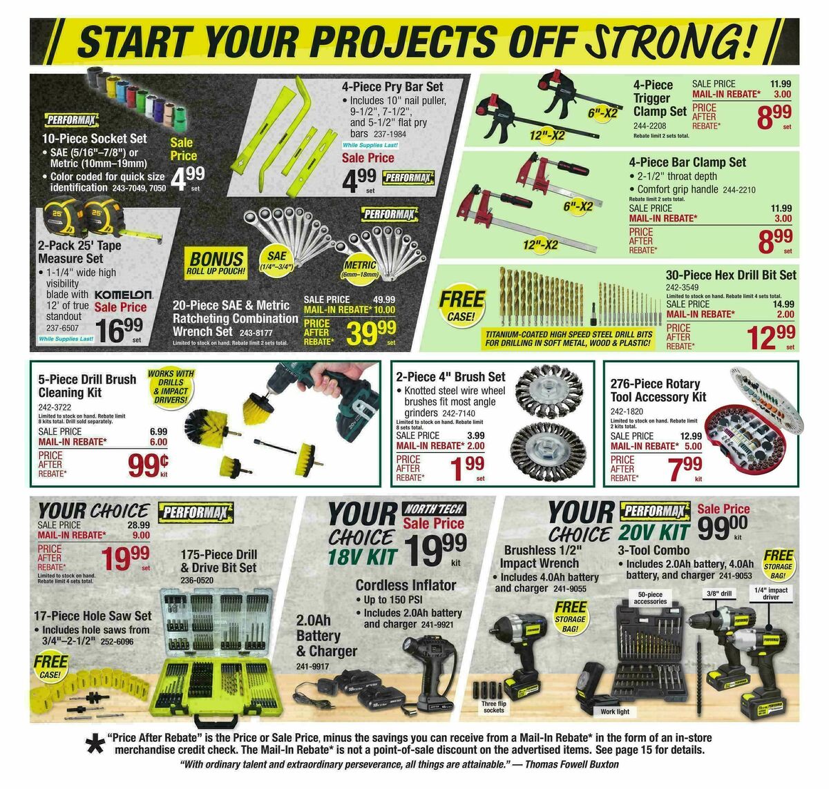 Menards Project Days Sale Weekly Ad from January 25