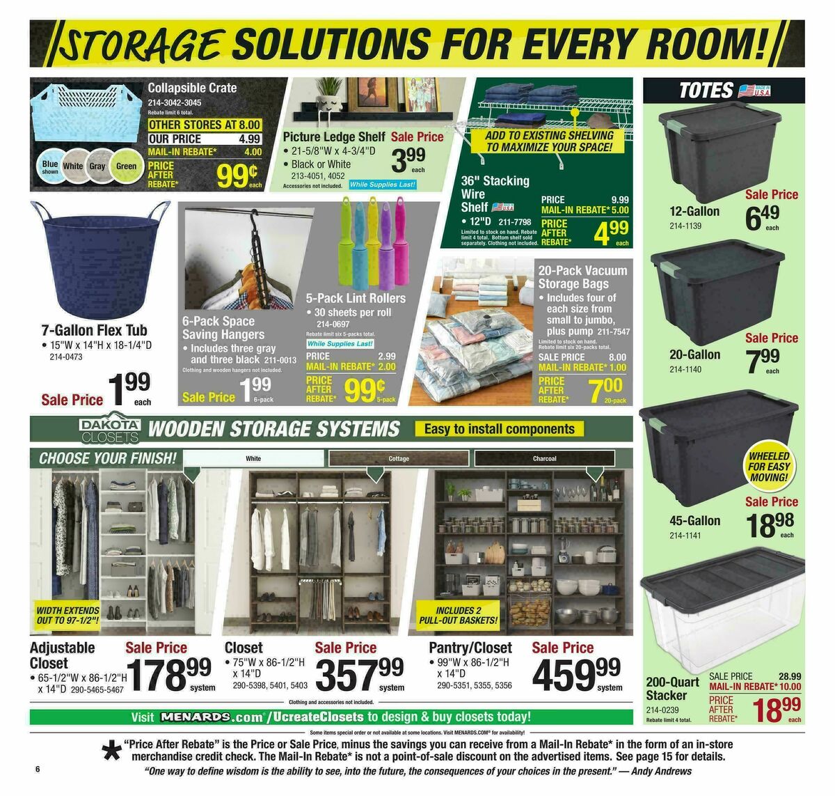 Menards Project Days Sale Weekly Ad from January 25