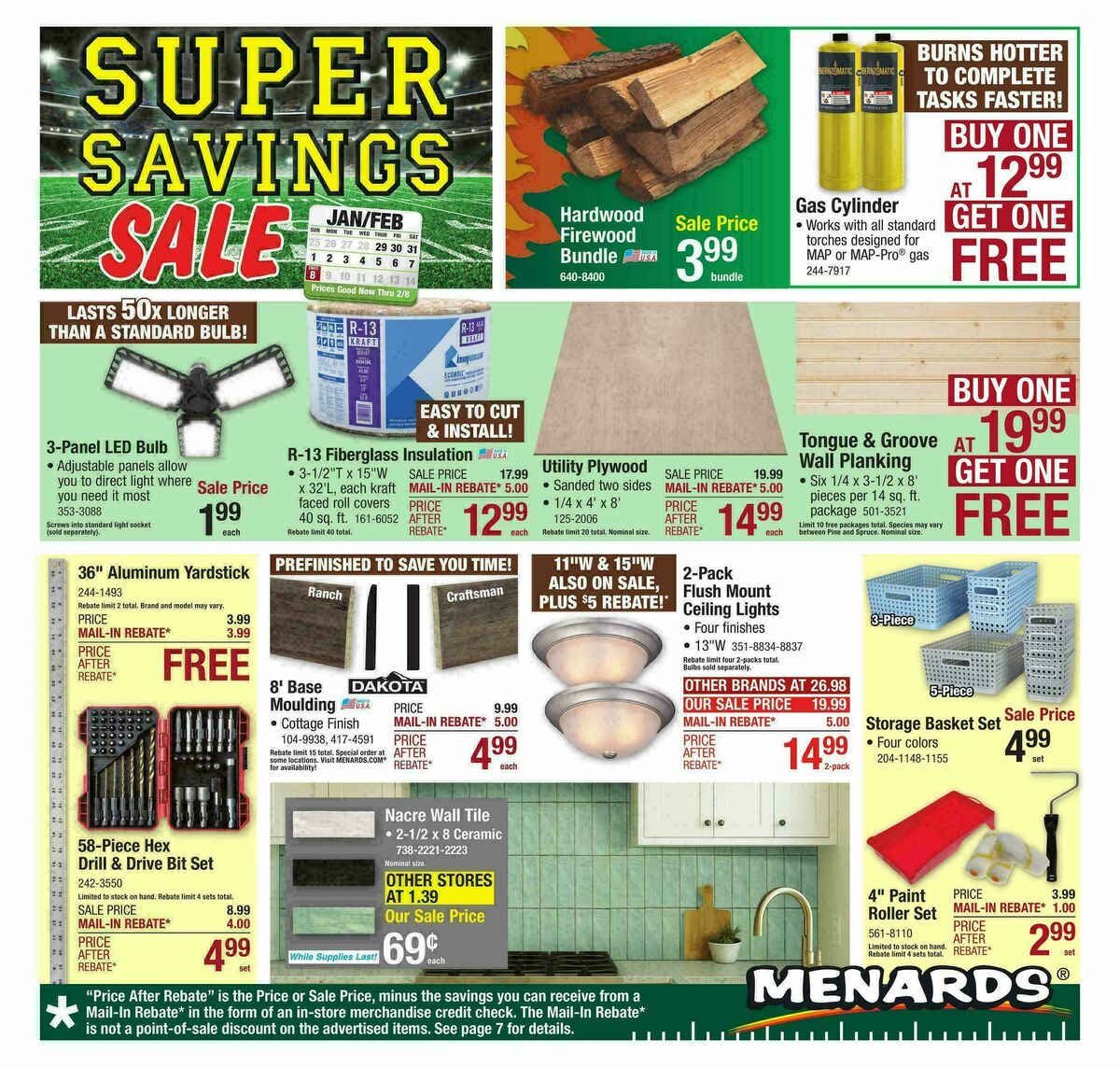 Menards Weekly Ad from January 28