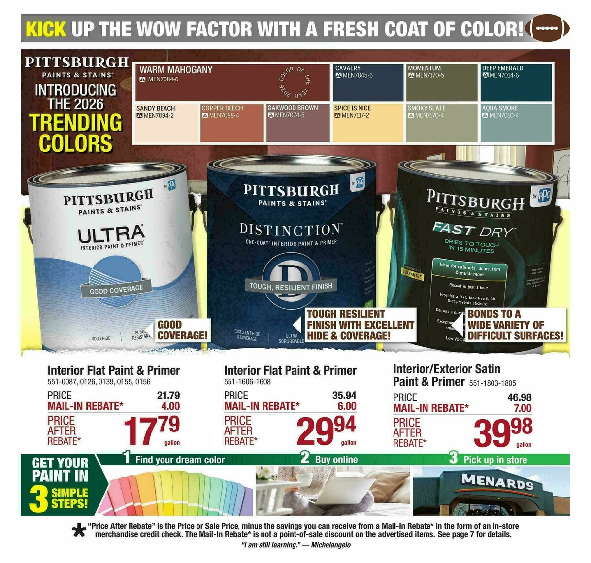 Menards Weekly Ad from January 28