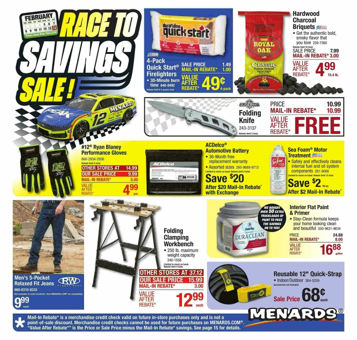 Menards Weekly Ad from February 4