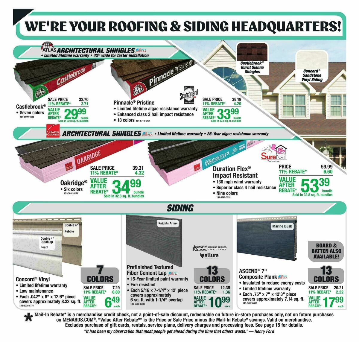 Menards Weekly Ad from February 15