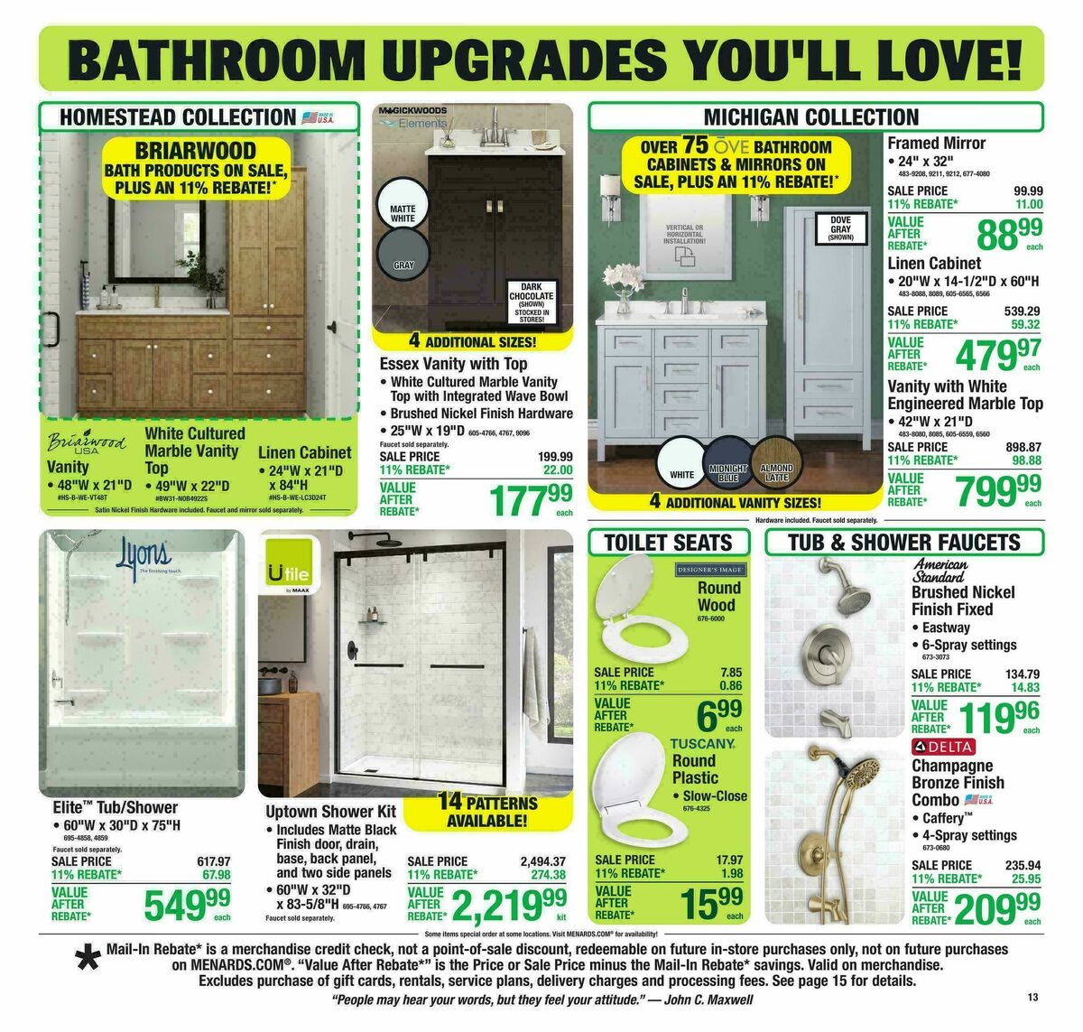 Menards Weekly Ad from February 15