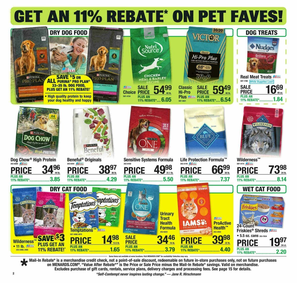 Menards Weekly Ad from February 15