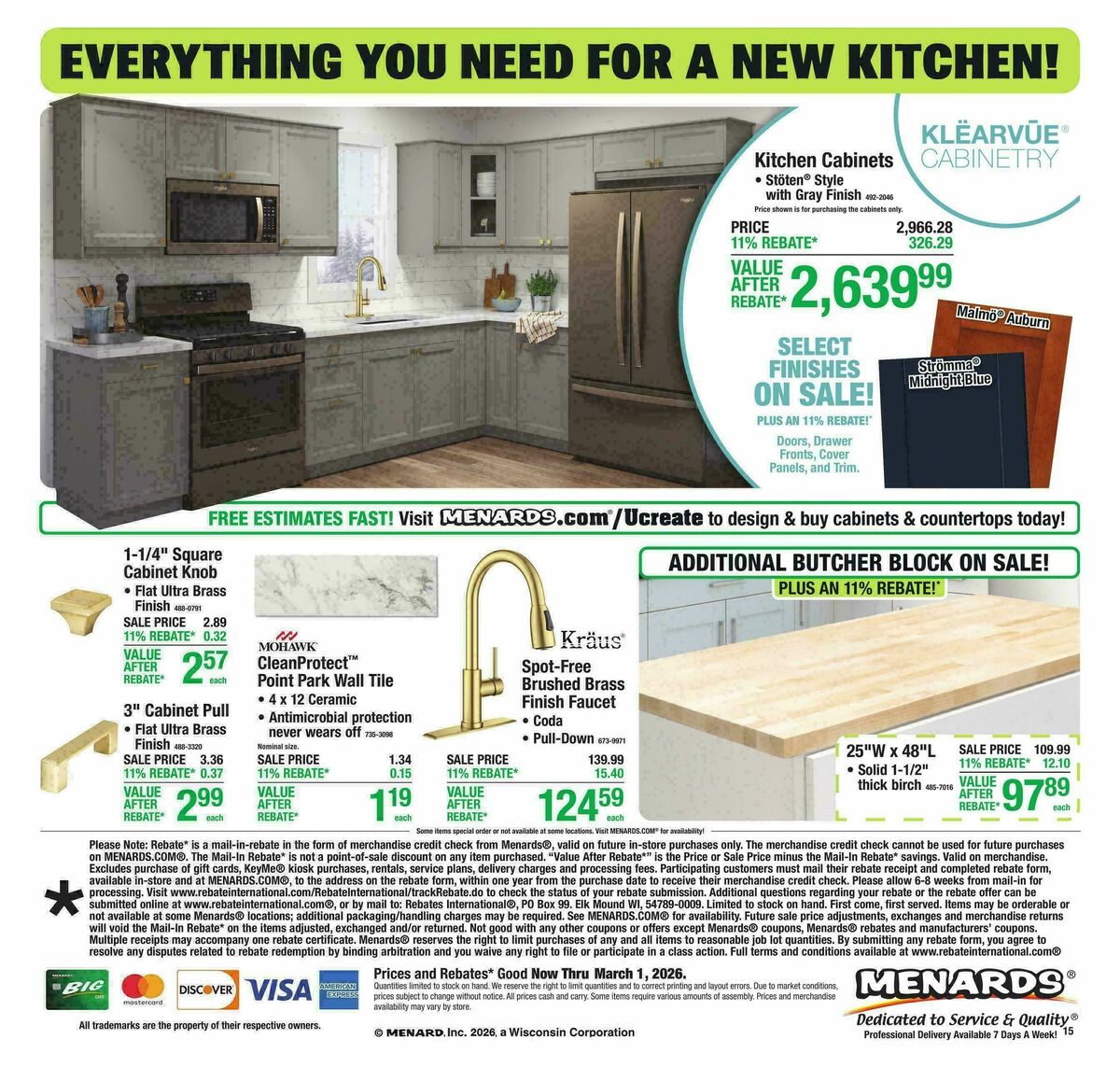 Menards Weekly Ad from February 15