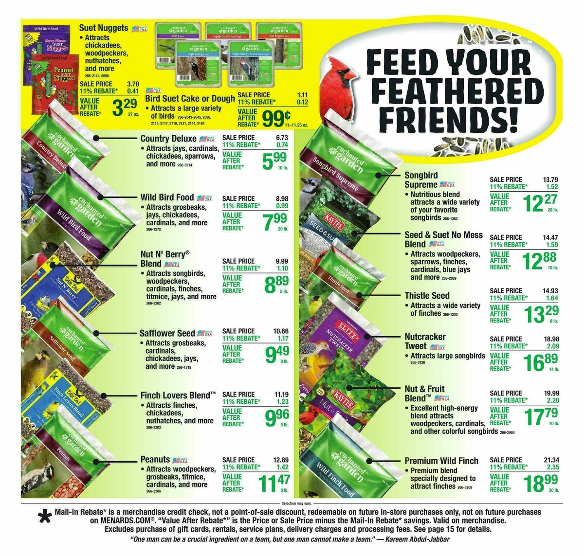 Menards Weekly Ad from February 15