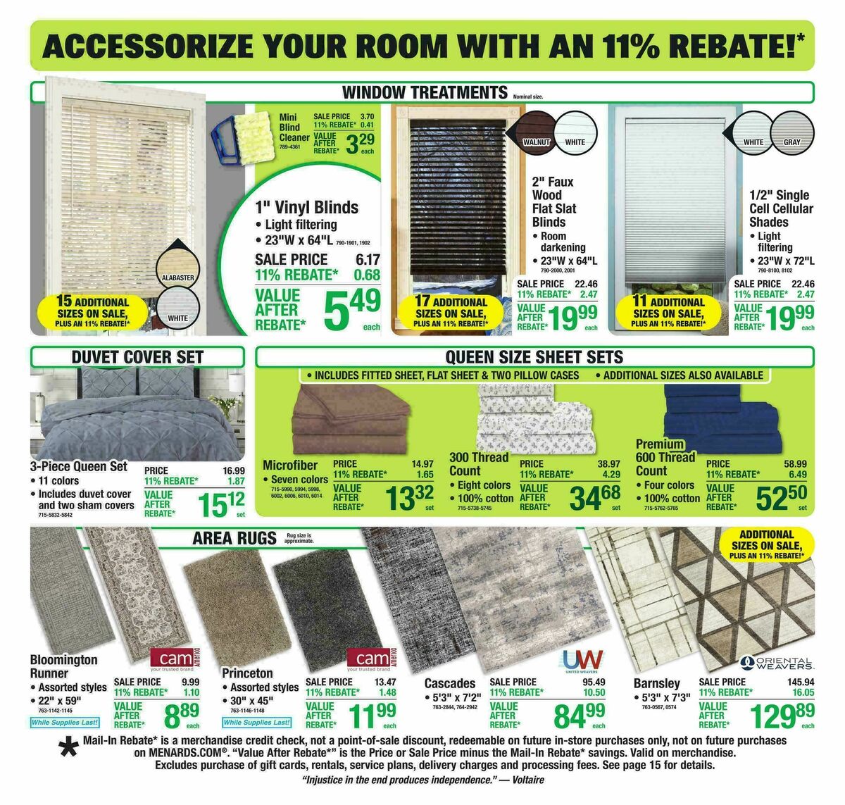 Menards Weekly Ad from February 15