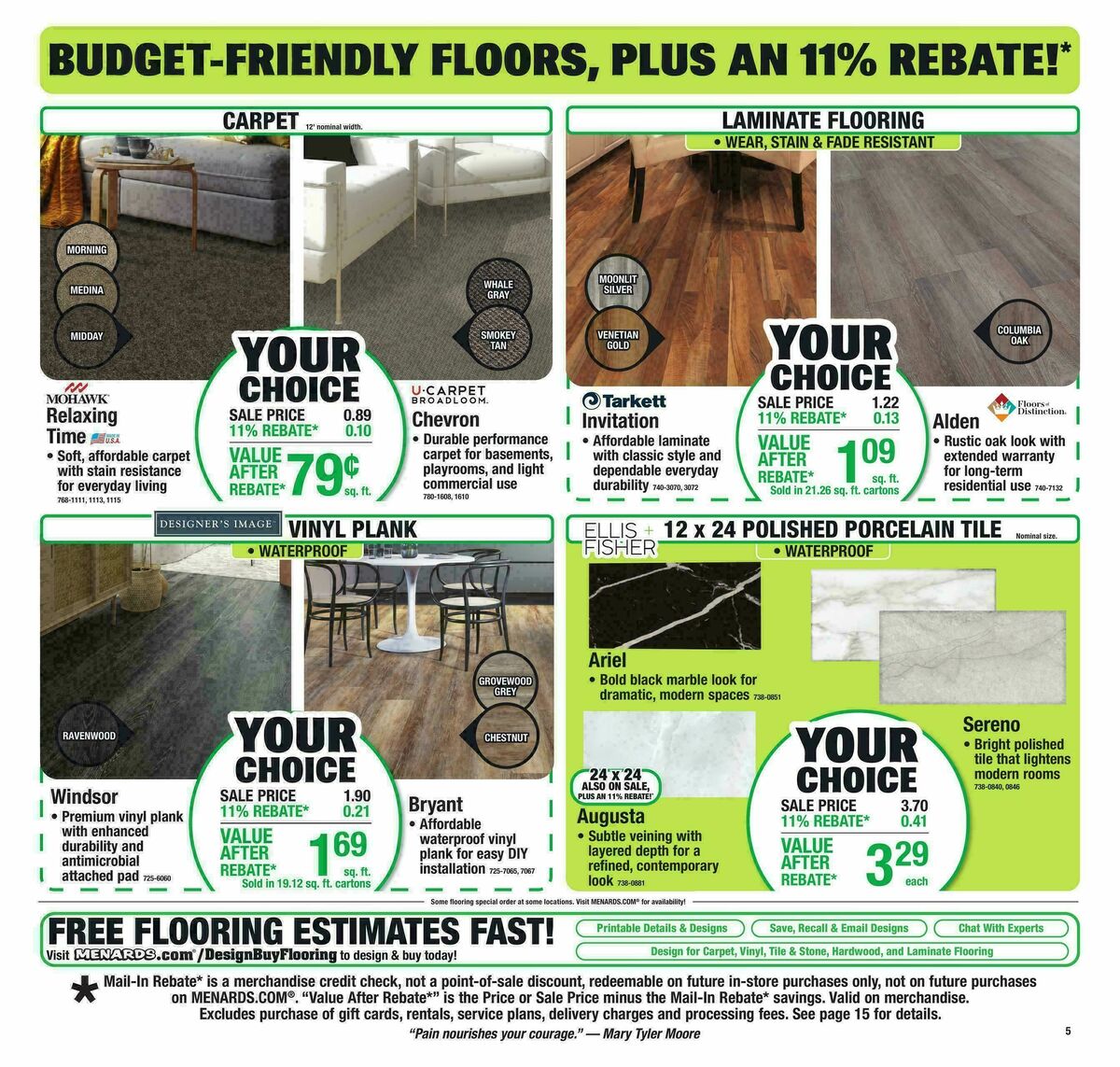 Menards Weekly Ad from February 15