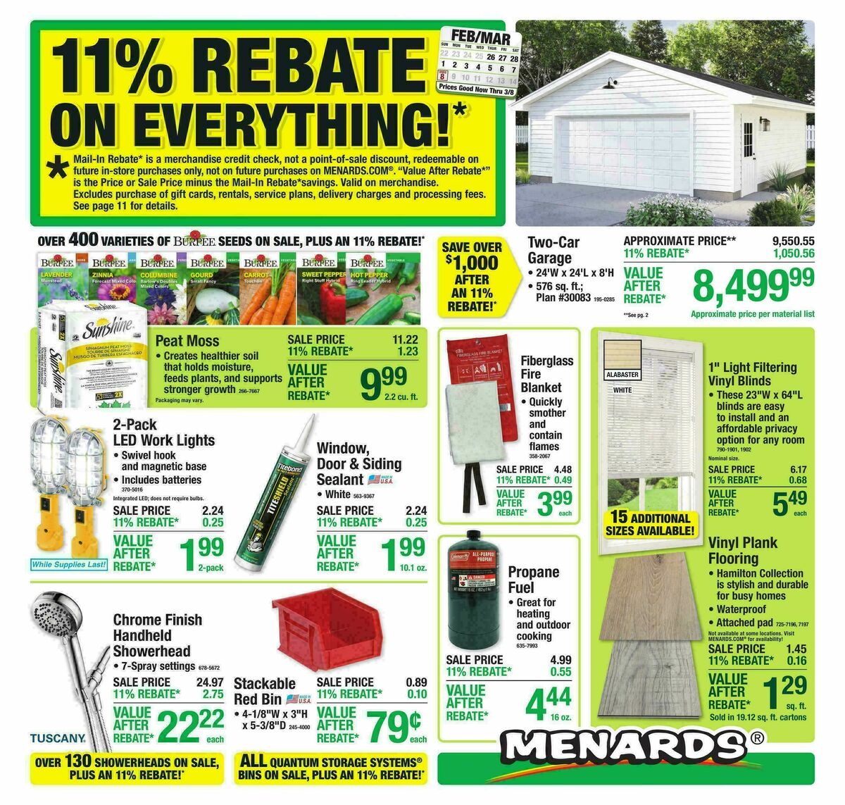 Menards Weekly Ad from February 25