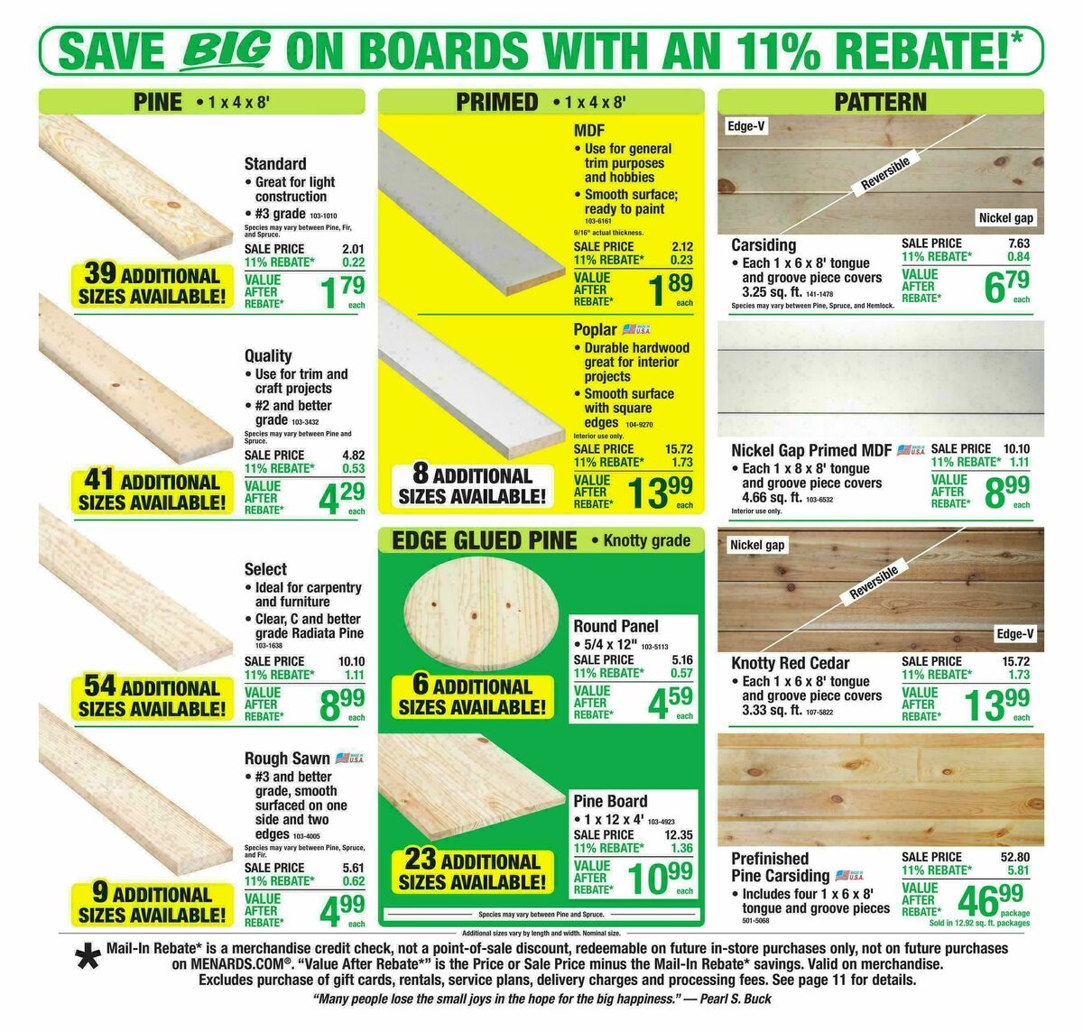 Menards Weekly Ad from February 25
