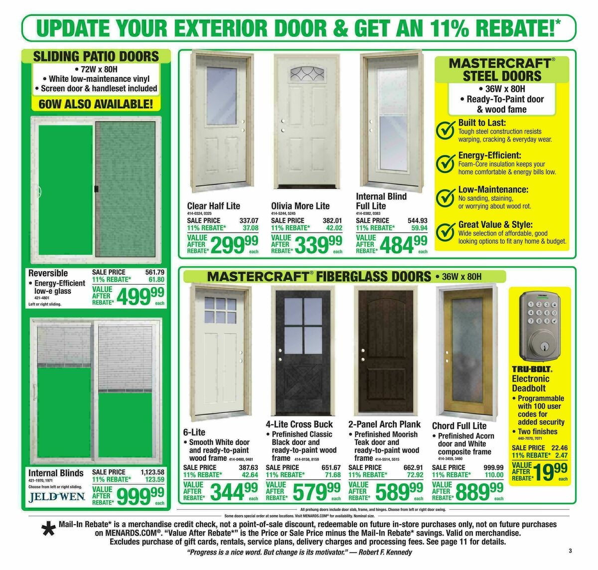 Menards Weekly Ad from February 25