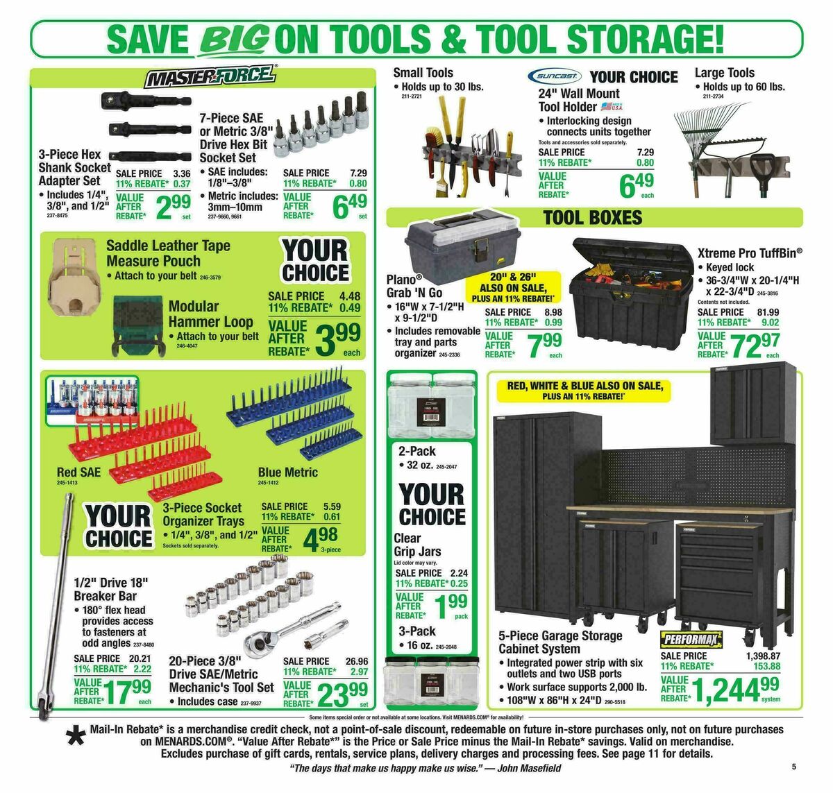 Menards Weekly Ad from February 25