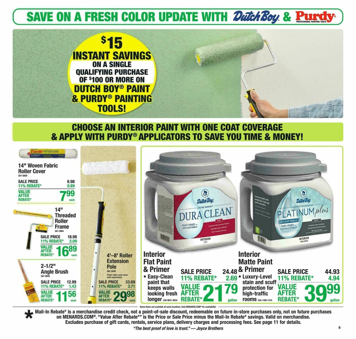 Menards Weekly Ad from February 25
