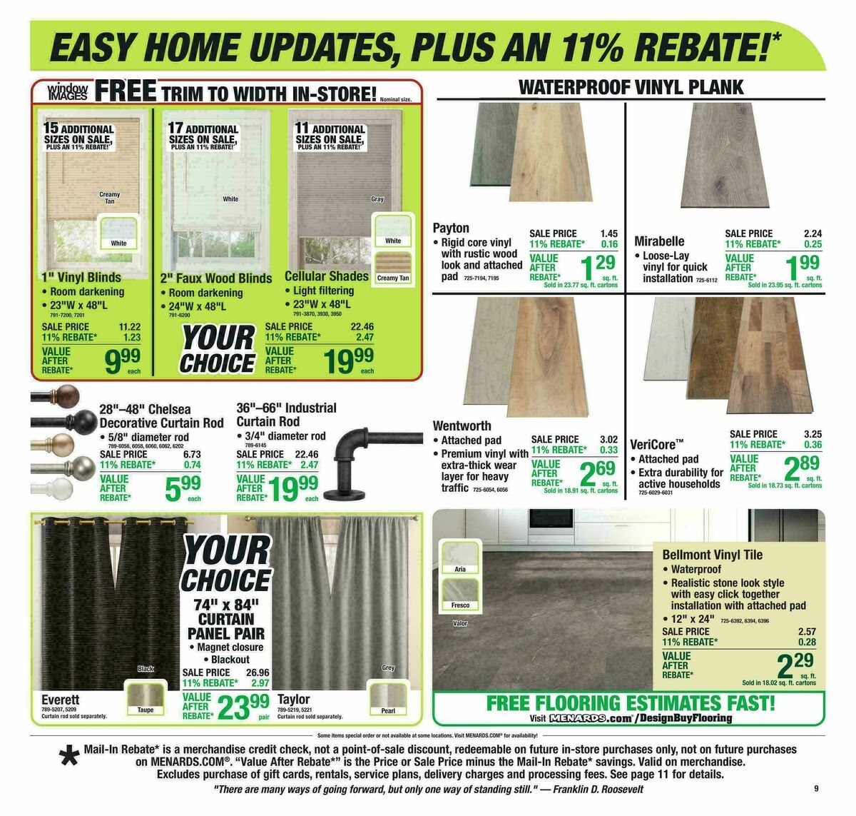 Menards Weekly Ad from March 4