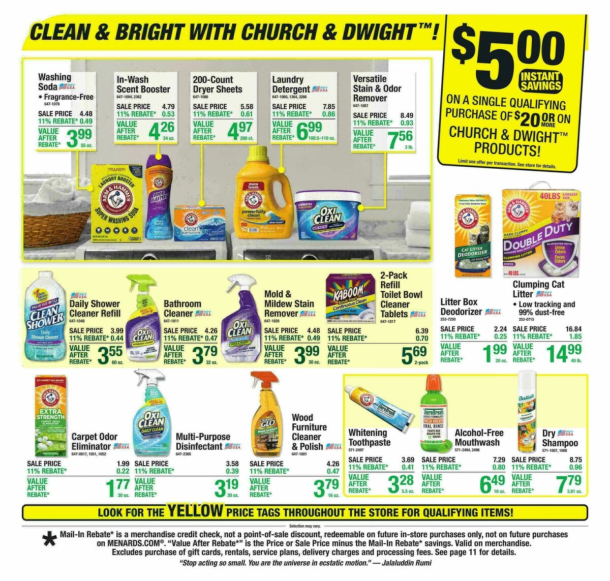 Menards Weekly Ad from March 4