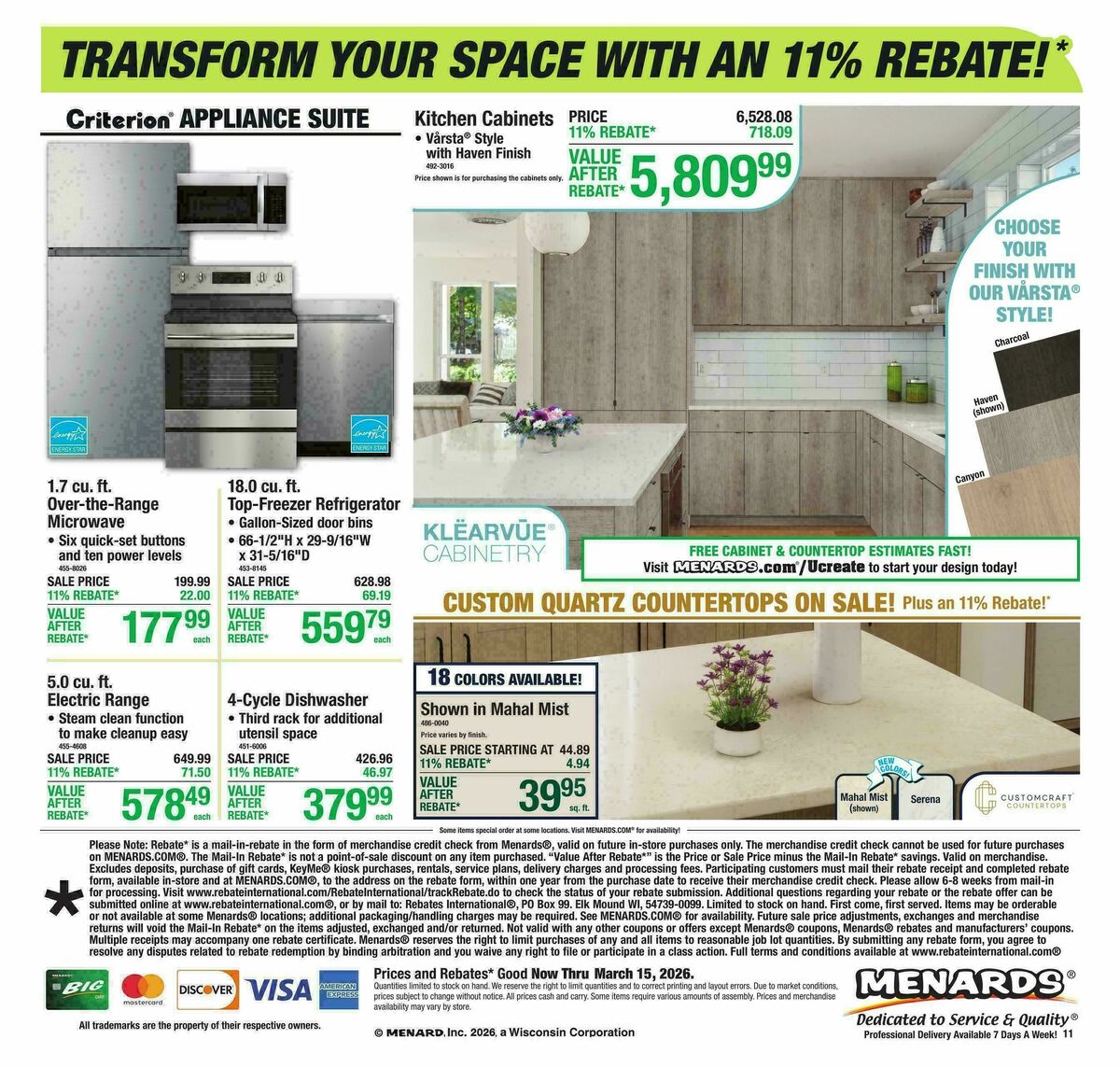 Menards Weekly Ad from March 4