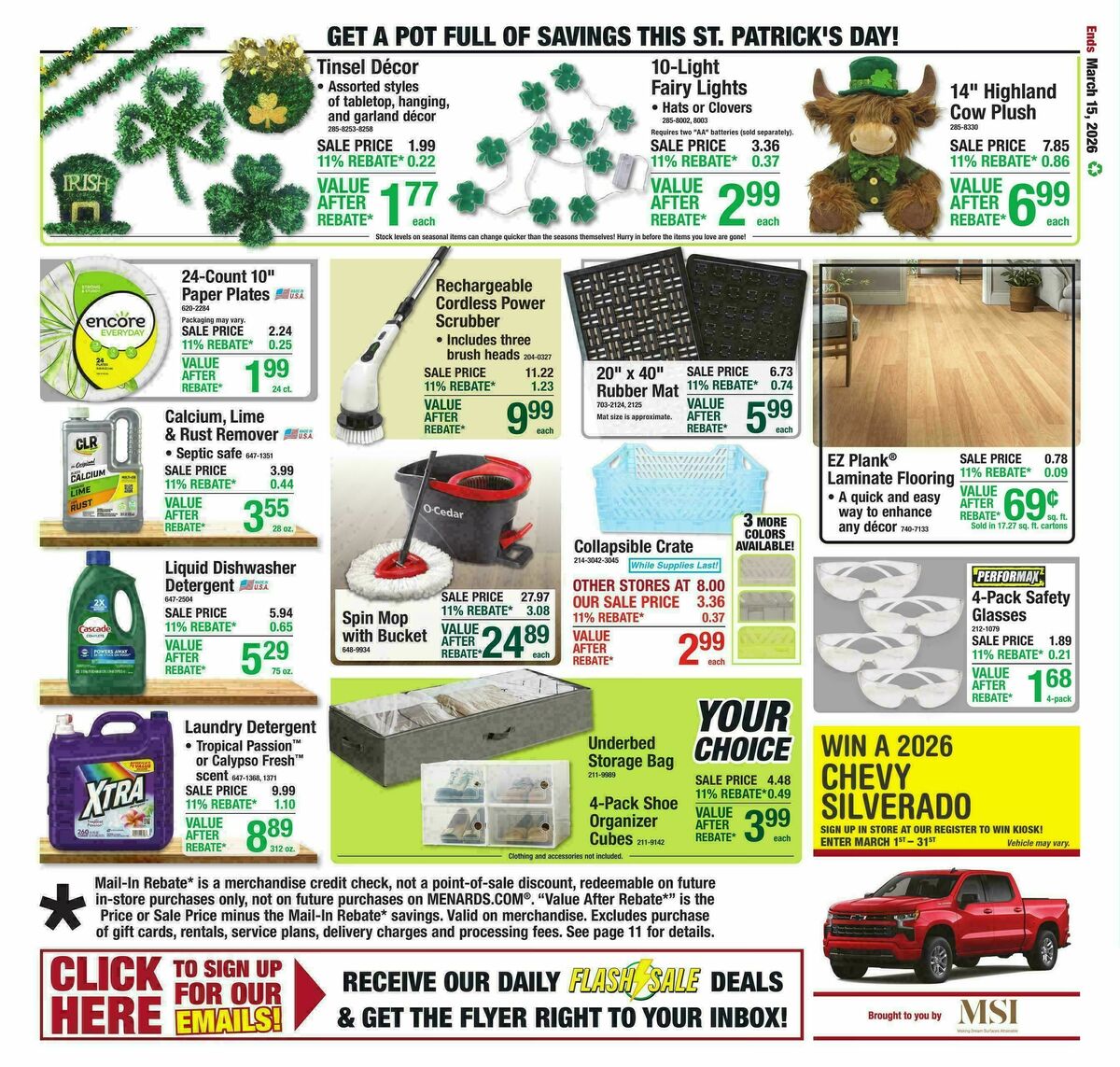 Menards Weekly Ad from March 4