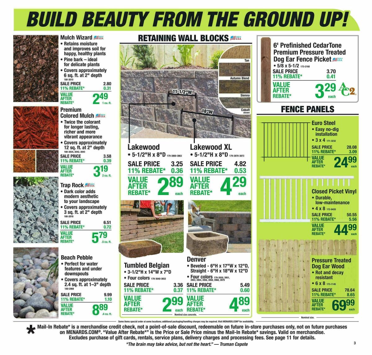 Menards Weekly Ad from March 4