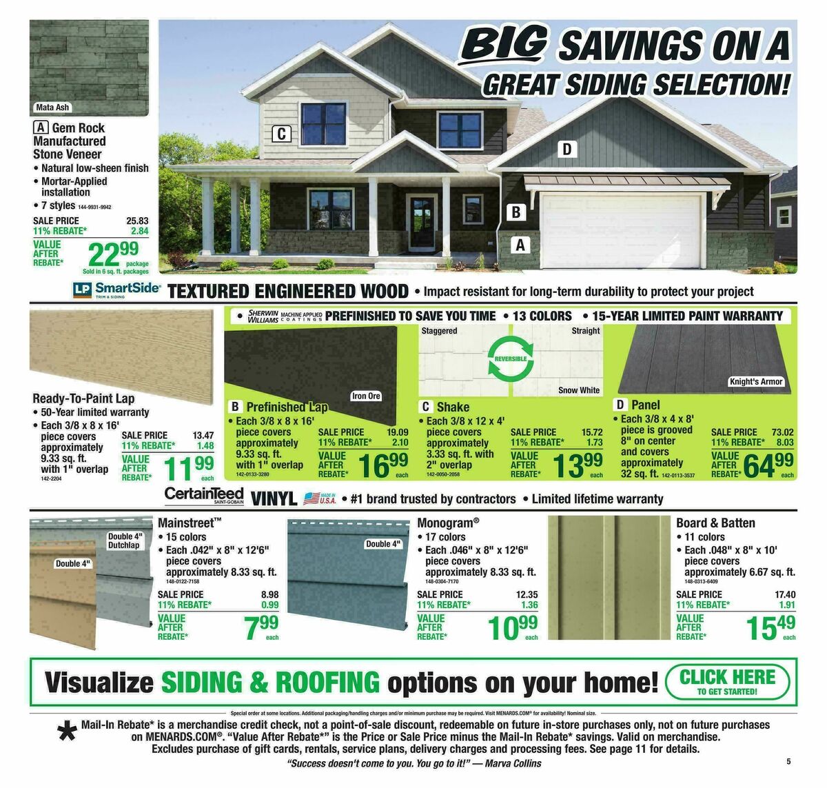 Menards Weekly Ad from March 4