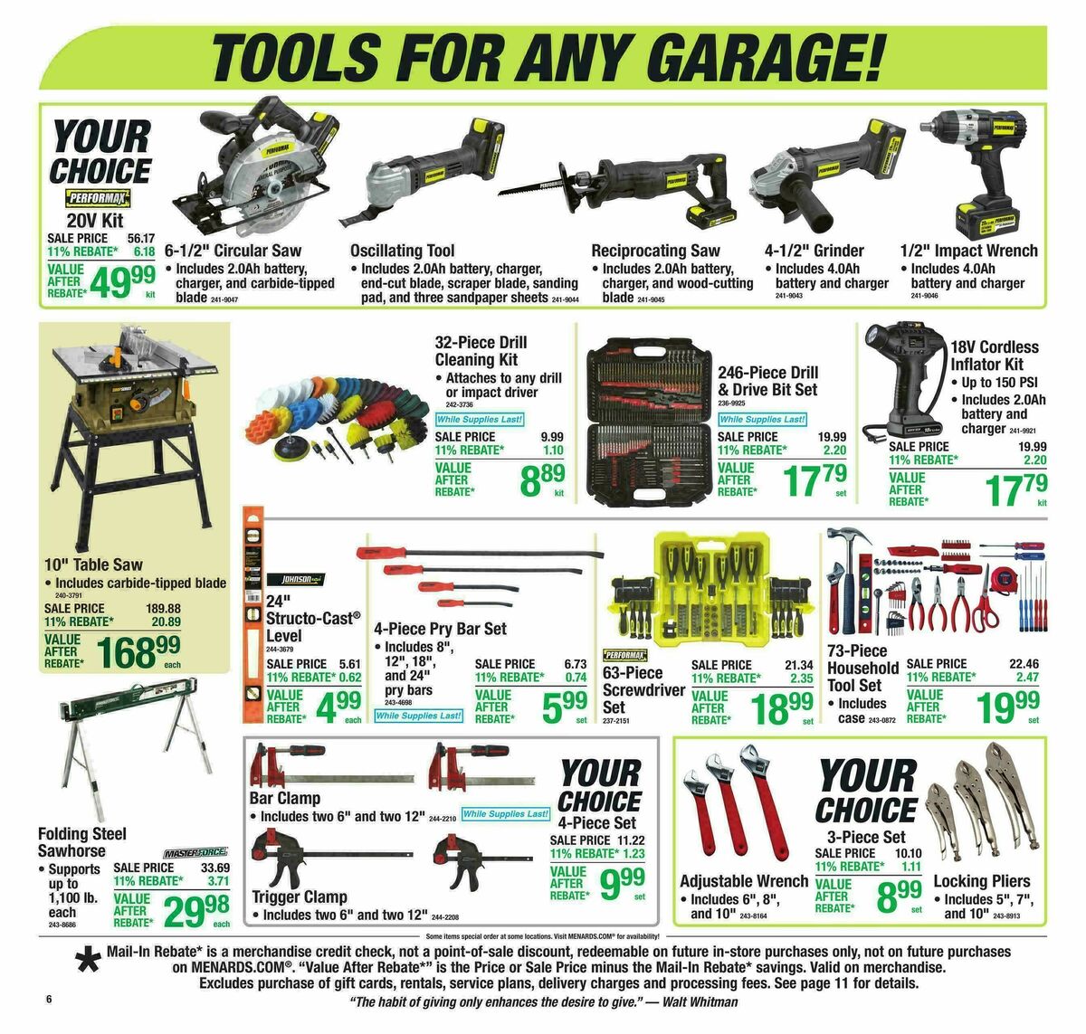 Menards Weekly Ad from March 4