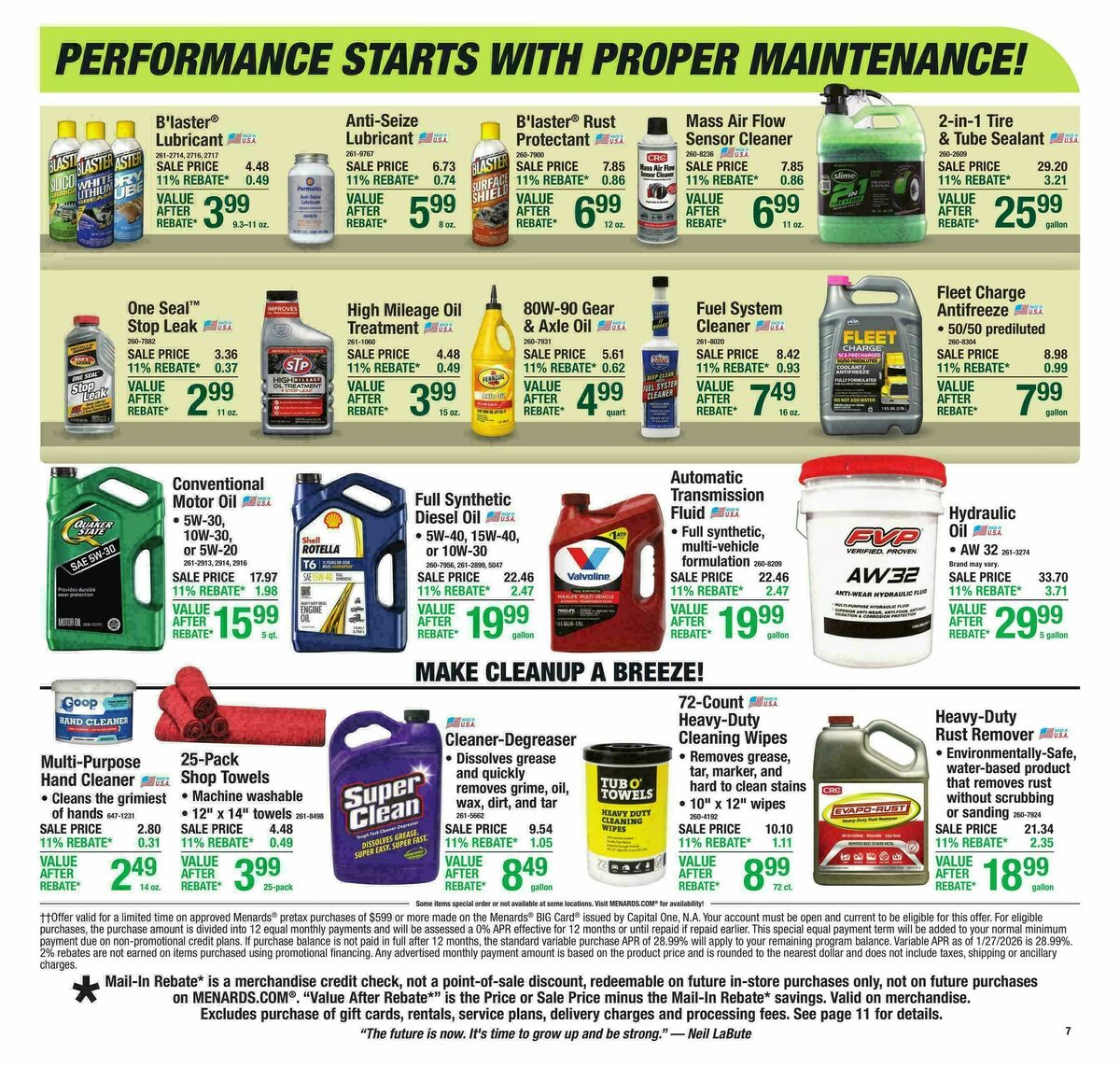 Menards Weekly Ad from March 4