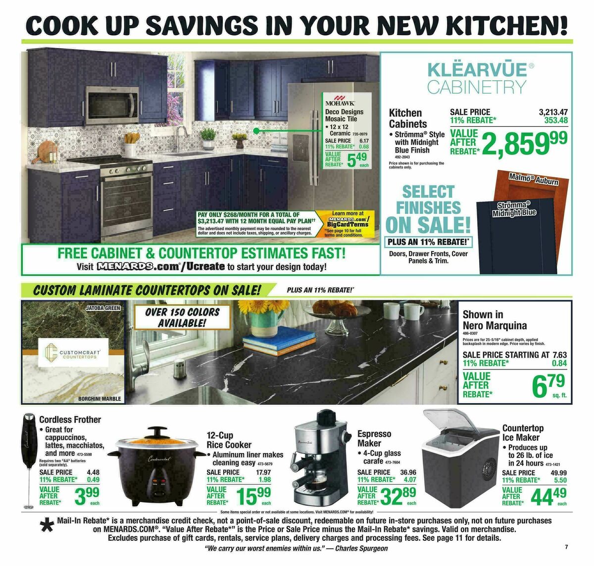 Menards Weekly Ad from March 11