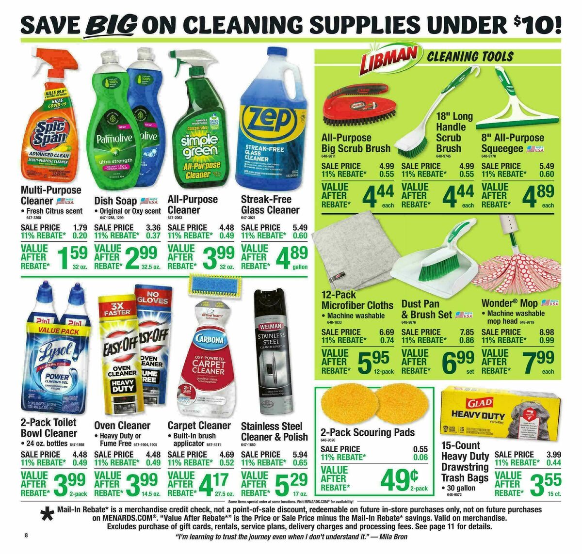 Menards Weekly Ad from March 11