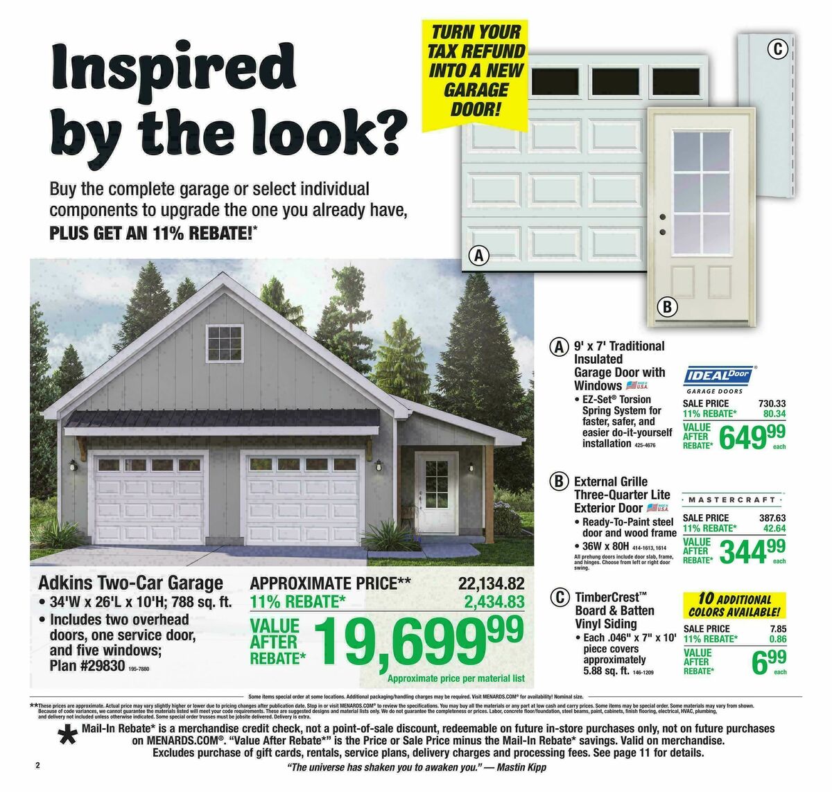 Menards Weekly Ad from March 11
