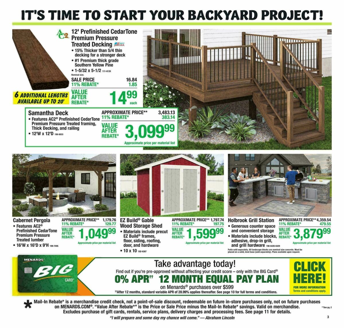 Menards Weekly Ad from March 11