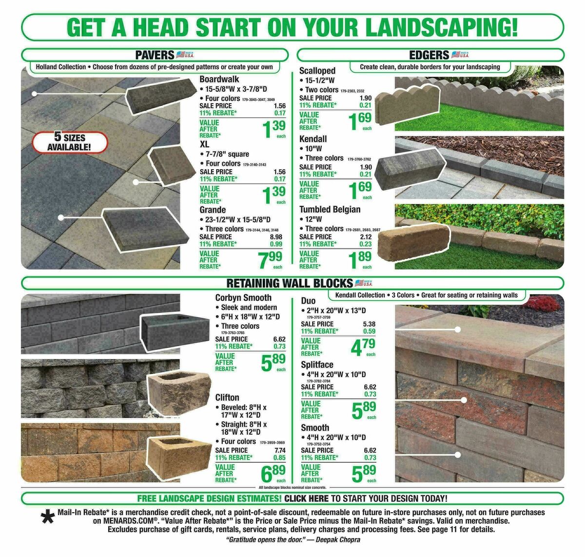 Menards Weekly Ad from March 18