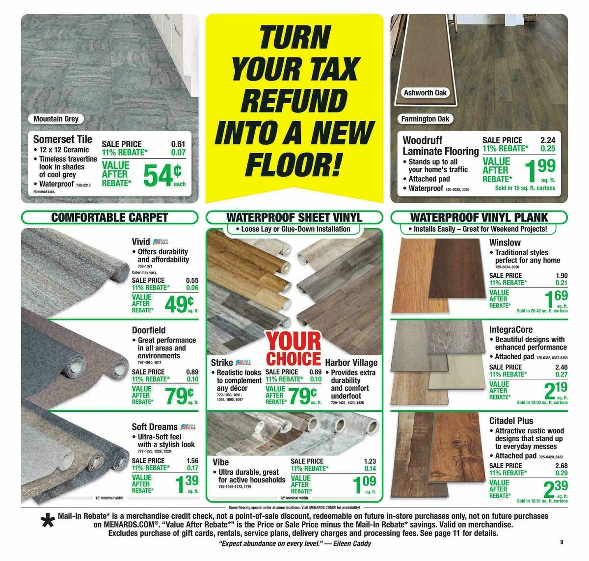 Menards Weekly Ad from March 18