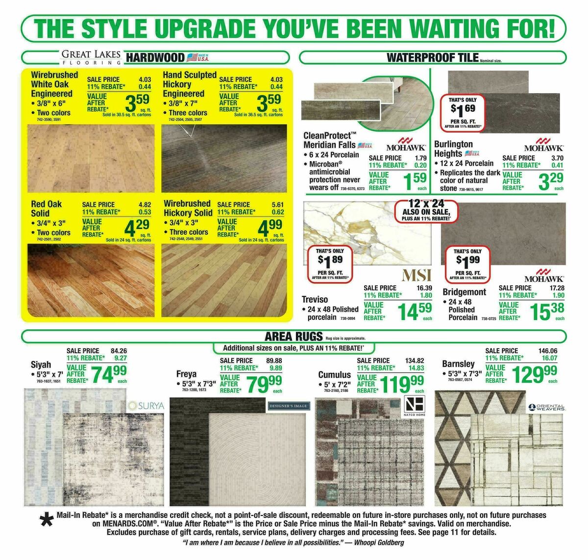 Menards Weekly Ad from March 18