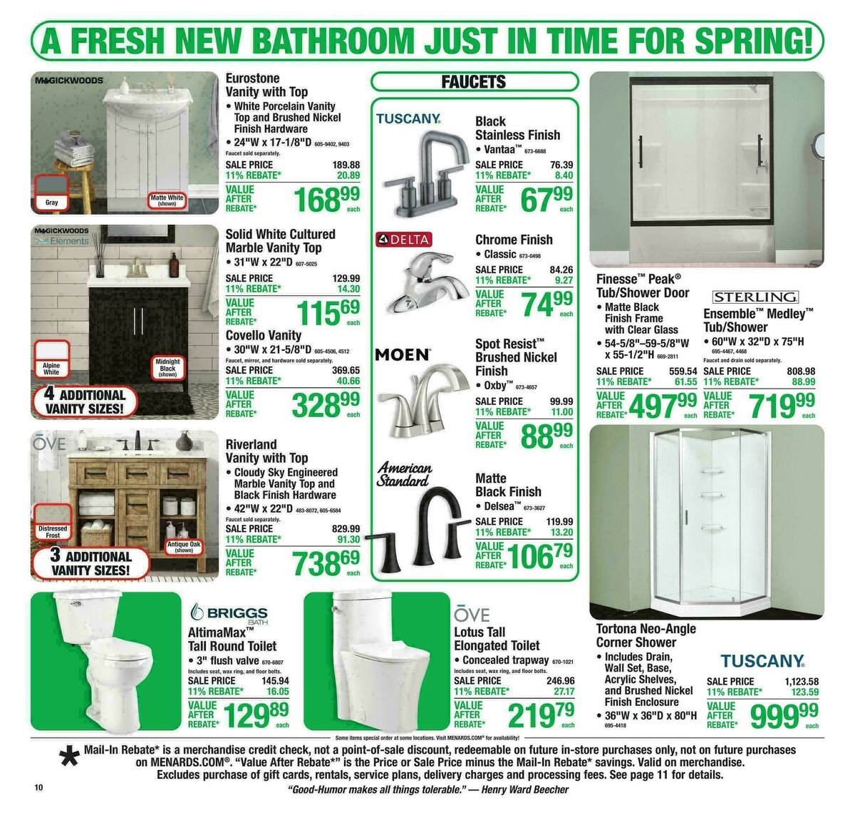 Menards Weekly Ad from March 18