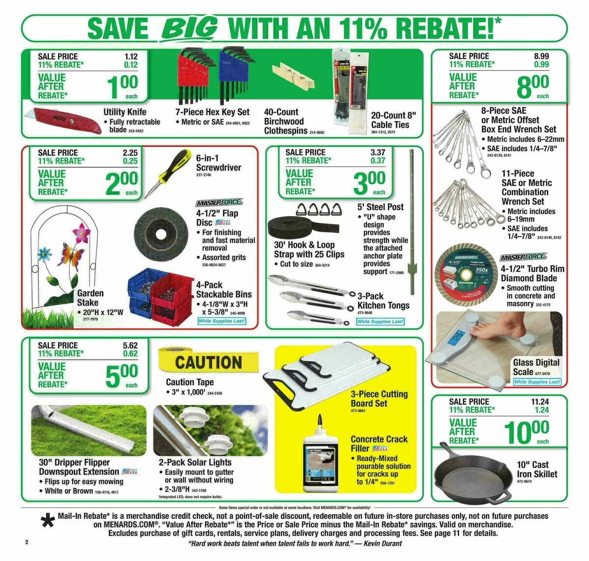Menards Weekly Ad from March 18