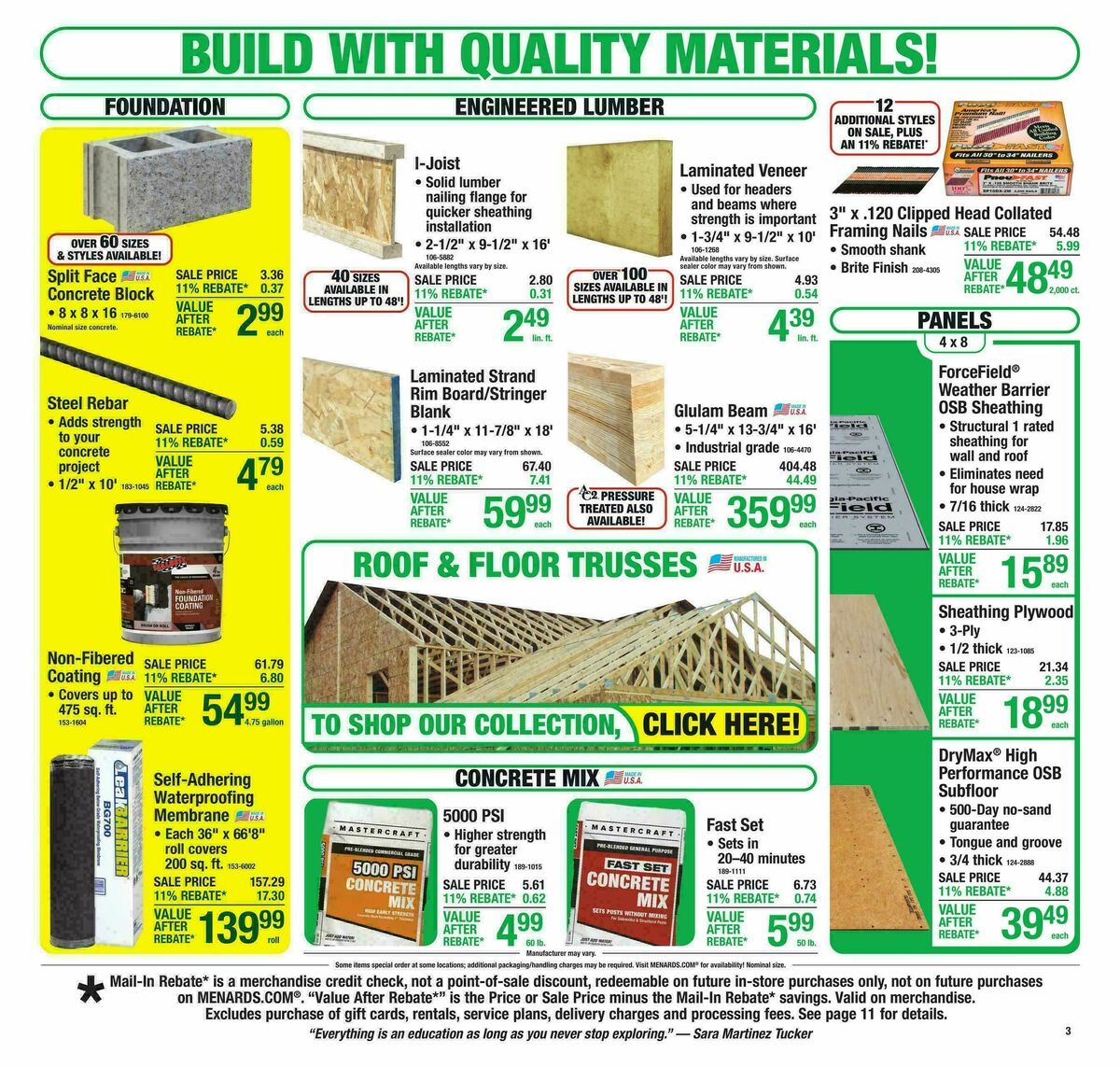 Menards Weekly Ad from March 18