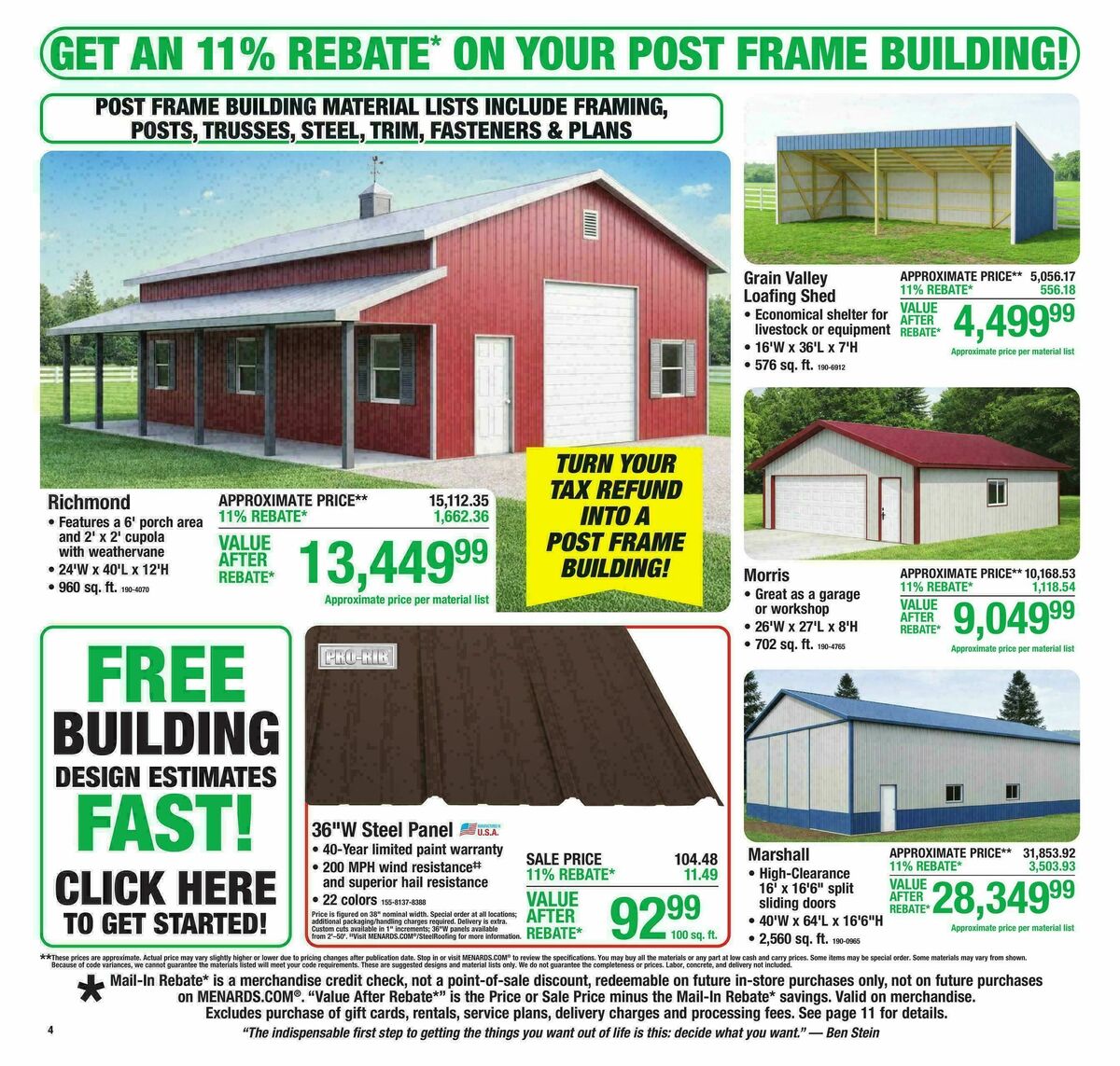 Menards Weekly Ad from March 18