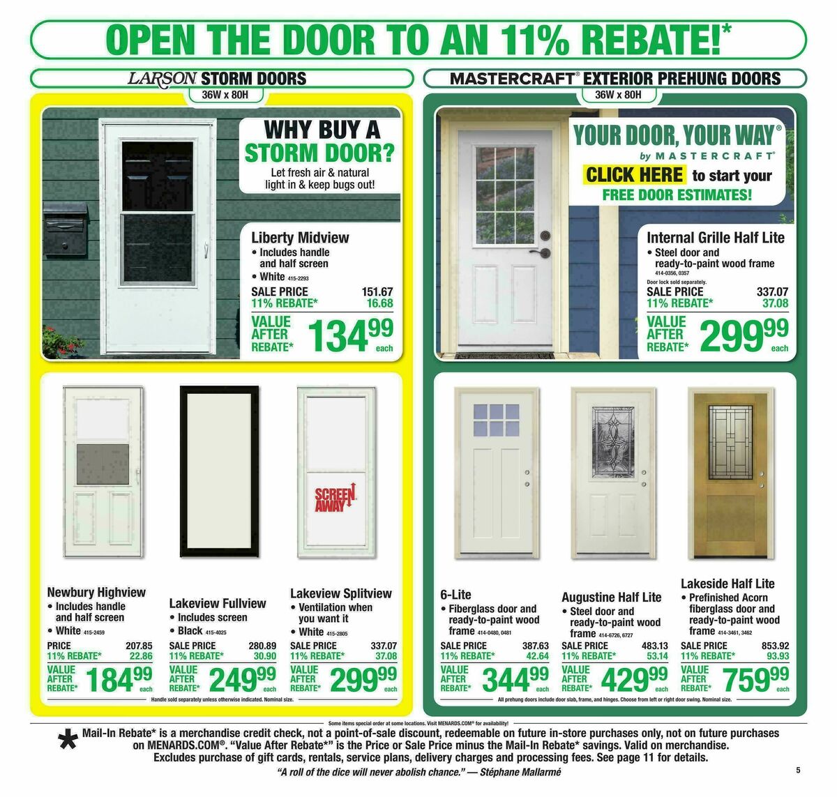 Menards Weekly Ad from March 18